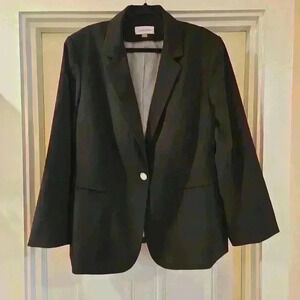 Calvin Klein Black Blazer Womens Size 24W